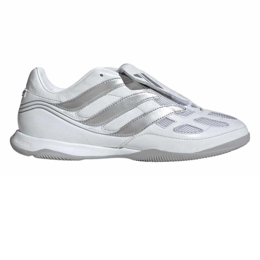 Adidas Mens Predator Precision Fold Over Leather Sneakers / White